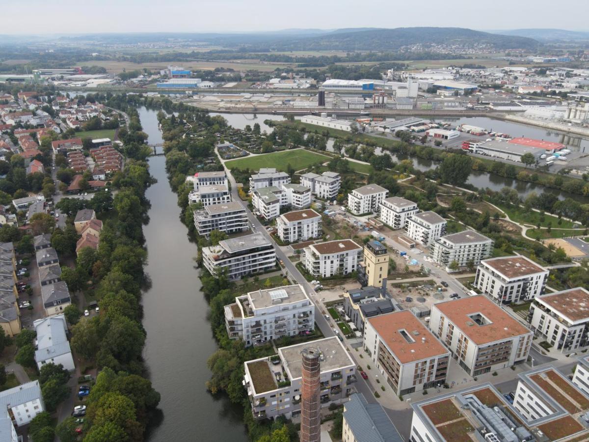 Ferienwohnung ERBA Insel 140qm Penthouse Bamberg Exterior foto