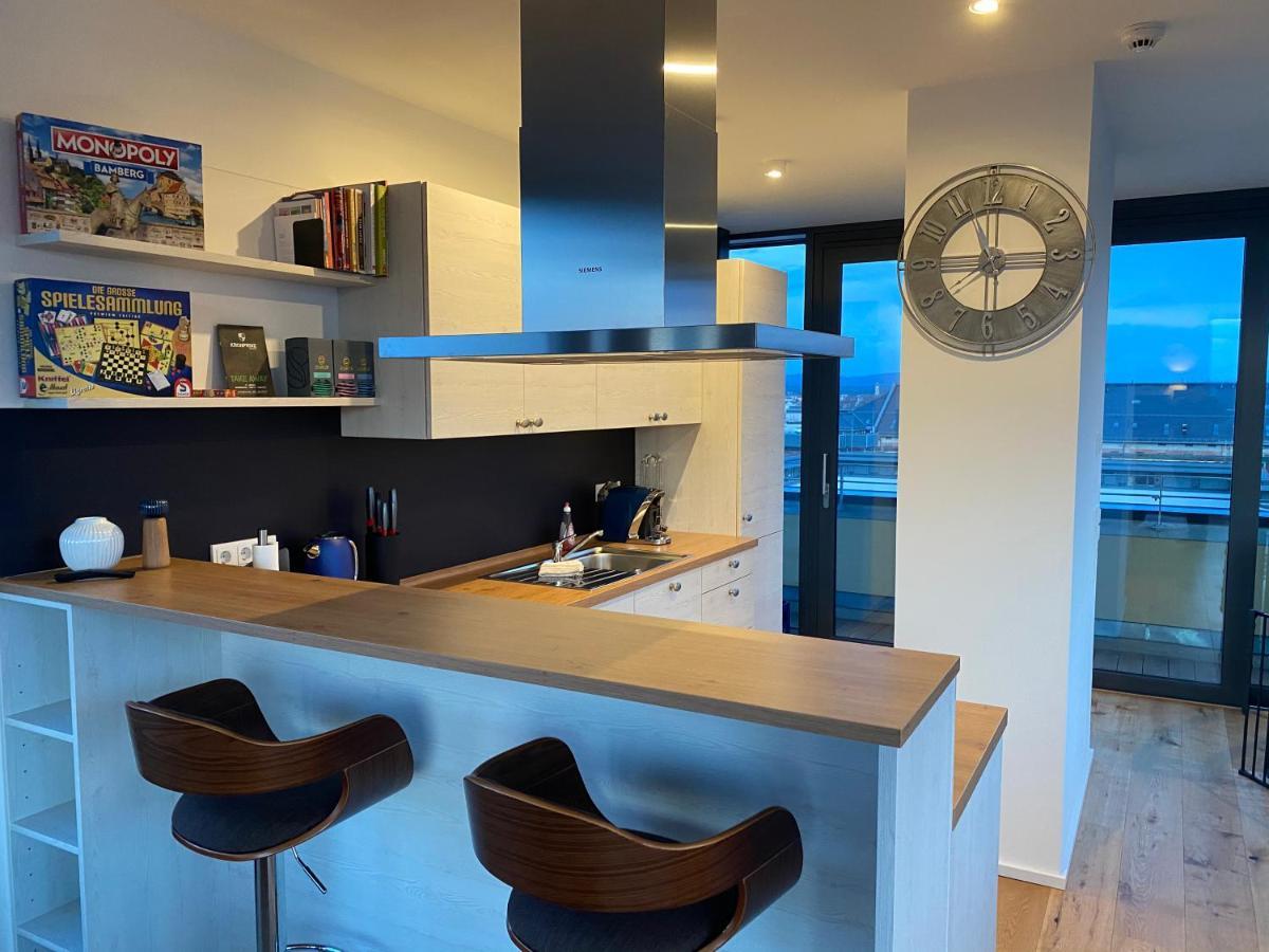Ferienwohnung ERBA Insel 140qm Penthouse Bamberg Exterior foto